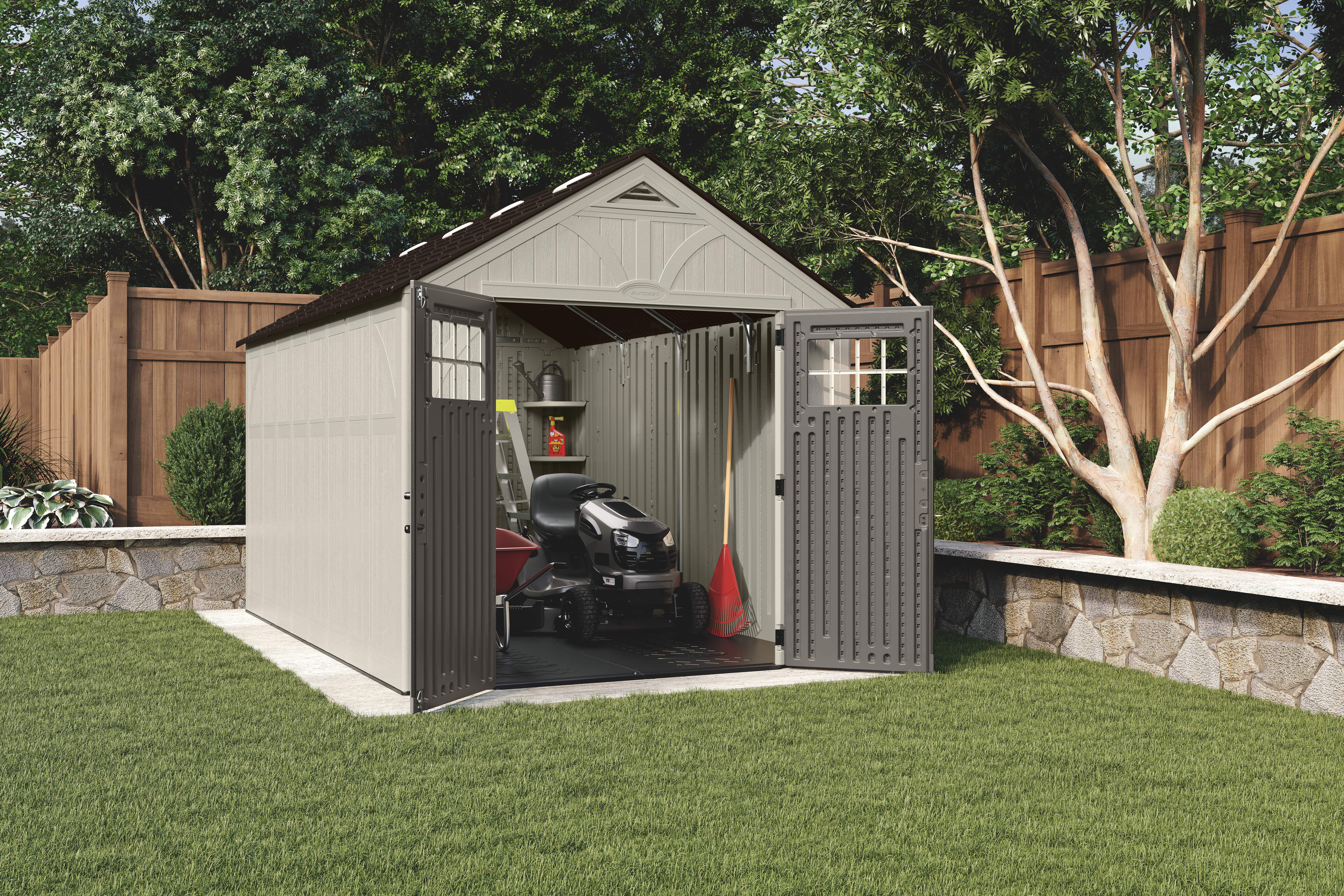 Suncast Outdoor Vanilla Resin Storage Shed & Reviews | Wayfair